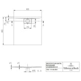 Villeroy & Boch Square Shower Tray Villeroy & Boch Architectura Metalrim Square Shower Tray in Alpin White