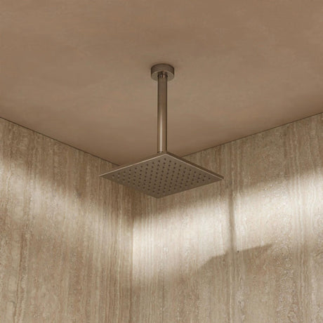 Crosswater Fixed Shower Head Brushed Nickel / 200mm Crosswater Zion Fixed Shower Head