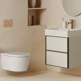 Roca Mono Basin Tap Roca Ona Medium Height Basin Mixer Tap with Click Clack Waste and Cold Start