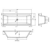 Aquarius Bathrooms Double Ended Bath Aquarius Brenig Double Ended Bath With Legs Set