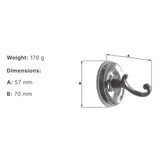 Smedbo Robe Hook Smedbo Villa Traditional Robe Hook