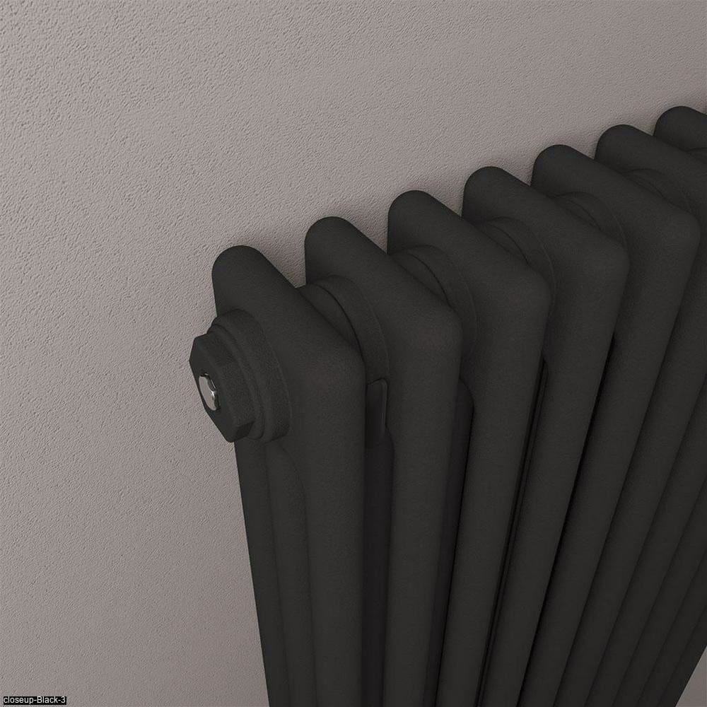 Eastbrook Eastbrook Rivassa Traditional 3 Column Radiator in Matt Black