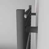 Eastbrook Ladder Rail Eastbrook Biava Vertical HV Straight Heated Towel Rail - 1118 x 450mm - Matt Anthracite