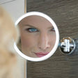 hib. Cosmetic and Shaving Mirror hib. Eclipse LED Round Illuminated Magnifying Mirror