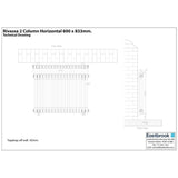 Eastbrook Rivassa Traditional 2 Column Radiator in Gloss White