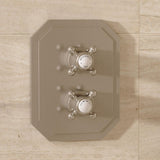 Crosswater Concealed Shower Valve Brushed Nickel Crosswater Belgravia Crossbox 2 Multi-Flow Outlet Trimset