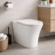 Aquarius Bathrooms Back To Wall Toilet Aquarius K-Series Rimless Back To Wall Toilet and Soft Close Seat