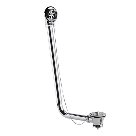 Aquarius Bathrooms Exposed Bath Waste Chrome Aquarius FT Exposed Bath Plug and Chain Waste