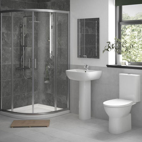 Aquarius Bathroom Suites Aquarius Urbano Shower Suite with 900mm 2 Door Quadrant Enclosure and Tray