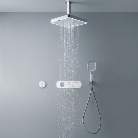 TED Exposed Shower Set Ceiling Mounted TED Venn BubbleSpa® Complete 2 Outlet Shower Kit with Wireless Button