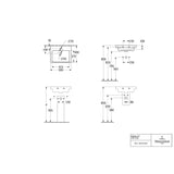 Villeroy & Boch Wall Mounted Vanity Unit Villeroy & Boch Subway 3.0 Wall Hung 500mm One Drawer Vanity Unit with Basin