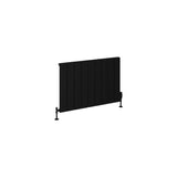 Eastbrook Panel Radiator Eastbrook Rosano Straight Horizontal Aluminium Radiator  in Matt Black