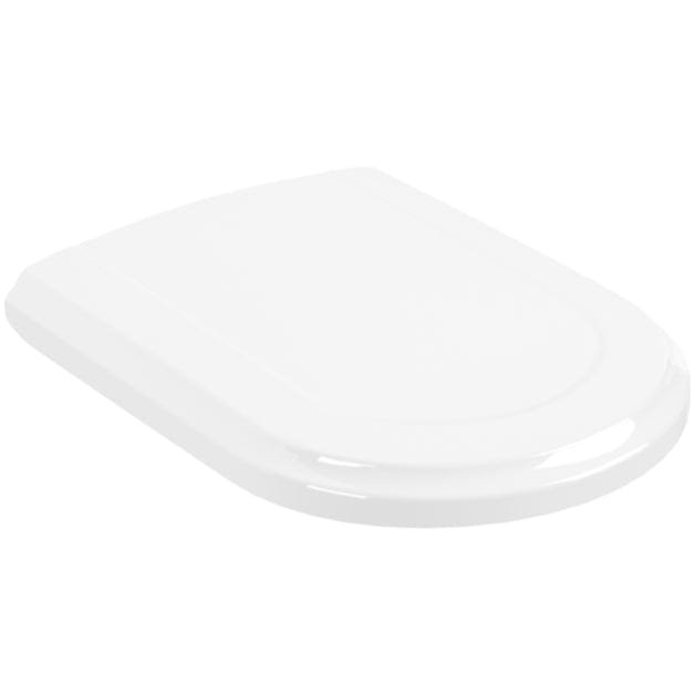 Villeroy & Boch Toilet Seat Villeroy & Boch Hommage Soft Close, Quick Release Toilet Seat in White Alpin
