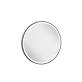 Crosswater Illuminated Mirror 600mm / Slate Crosswater Infinity Round Framed LED Illuminated Mirror