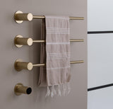 JTP Designer Towel Rail Brushed Brass JTP Onyx Electric Designer Towel Radiator