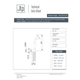JTP Shower Handset JTP Grosvenor Water Outlet and Holder with Traditional Shower Handset