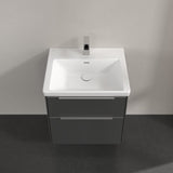 Villeroy & Boch Wall Mounted Vanity Unit Villeroy & Boch Subway 3.0 Wall Hung 600mm Two Drawer Vanity Unit with Basin