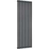 Aquarius Bathrooms Column Radiator Aquarius Athens Single Vertical Column Radiator in Anthracite