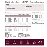 Merlyn Ionic Essence Frameless Hinged Shower Door and Inline Panel