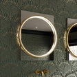 hib. Illuminated Mirror Brushed Brass / 500 x 700mm hib. Solas Round LED Illuminated Mirror