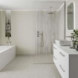 Multipanel Wall Panel Multipanel Contemporary Wall Panel in Jupiter Silver