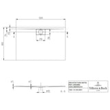 Villeroy & Boch Rectangle Shower Tray Villeroy & Boch Architectura Metalrim Rectangular Shower Tray in Alpin White