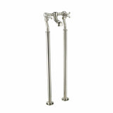 JTP Freestanding Bath Filler Nickel JTP Grosvenor Cross Freestanding Bath Shower Filler