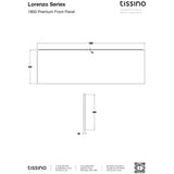 Tissino Bath Panel 1800 x 560mm / Premium Tissino Lorenzo Front Bath Panel