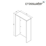 Crosswater WC Back To Wall Unit Crosswater WC Unit - 545mm Wide