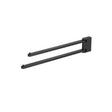 Crosswater Towel Rails and Rings Matt Black Crosswater MPRO Double Swivel Towel Rail
