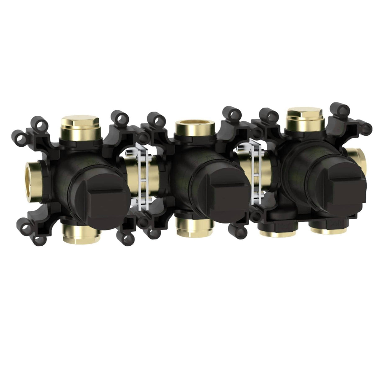 Roca Concealed Shower Set Roca T-Multi Switch Thermostatic Concealed Shower Valve with Rainshower Head, Shower Handset and  Hose