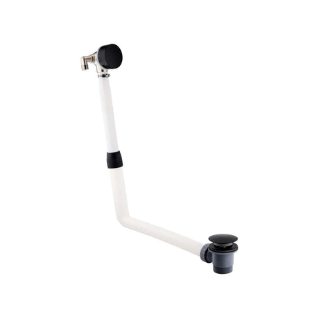 JTP Bath Waste Matt Black JTP VOS Bath Filler with Click Clack Waste