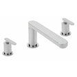 Sagittarius Bath Mixer Sagittarius Eclipse Flat Swivel Spout 3 Hole Bath Mixer Tap in Chrome
