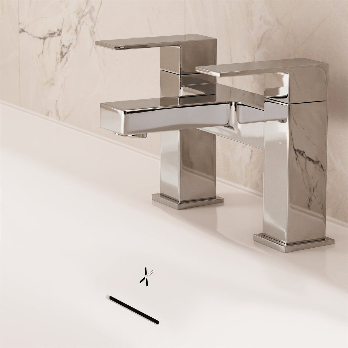 Crosswater Bath Mixer Chrome Crosswater Verge Bath Filler Tap