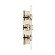 UK Bathroom Store Concealed Shower Valve Bright Nickel Booth & Co. Axbridge 3 Outlet, 3 Handle Concealed Thermostatic Shower Valve
