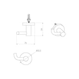 Aquarius Bathrooms Robe Hook Aquarius Mode Robe Hook