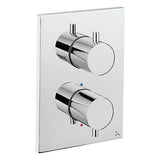 Crosswater Concealed Shower Valve Crosswater MPRO Crossbox 1 Outlet Trimset