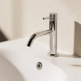 Crosswater Mono Basin Tap Chrome Crosswater MPRO Basin Mixer Tap with Knurled Handle