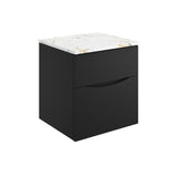Crosswater Wall Mounted Vanity Unit Crosswater Glide II Wall Mounted Two Drawer Vanity Unit with Worktop