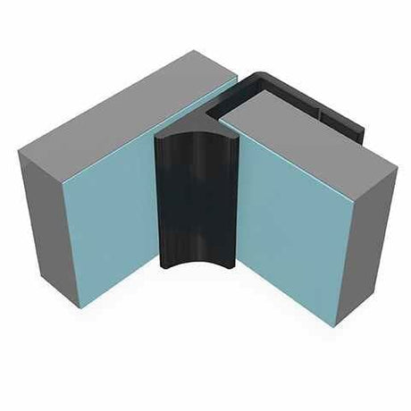 Multipanel Wall Panel Matt Black Multipanel Wall Profile - Last Corner - Type Y - 2450mm