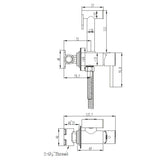 Saneux Douche Saneux Cos Douche Kit with Handset and Holder