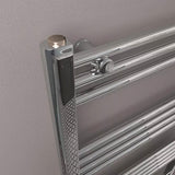 Eastbrook Ladder Rail Eastbrook Wendover Straight Horizontal Heated Towel Rail - 600mm x 750 - Chrome - Electric Only