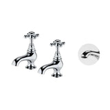 Aquarius Bathrooms Pillar Basin Tap Aquarius Clarence Traditional Pillar Basin Taps in Chrome