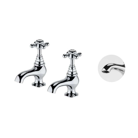 Aquarius Bathrooms Pillar Basin Tap Aquarius Clarence Traditional Pillar Basin Taps in Chrome