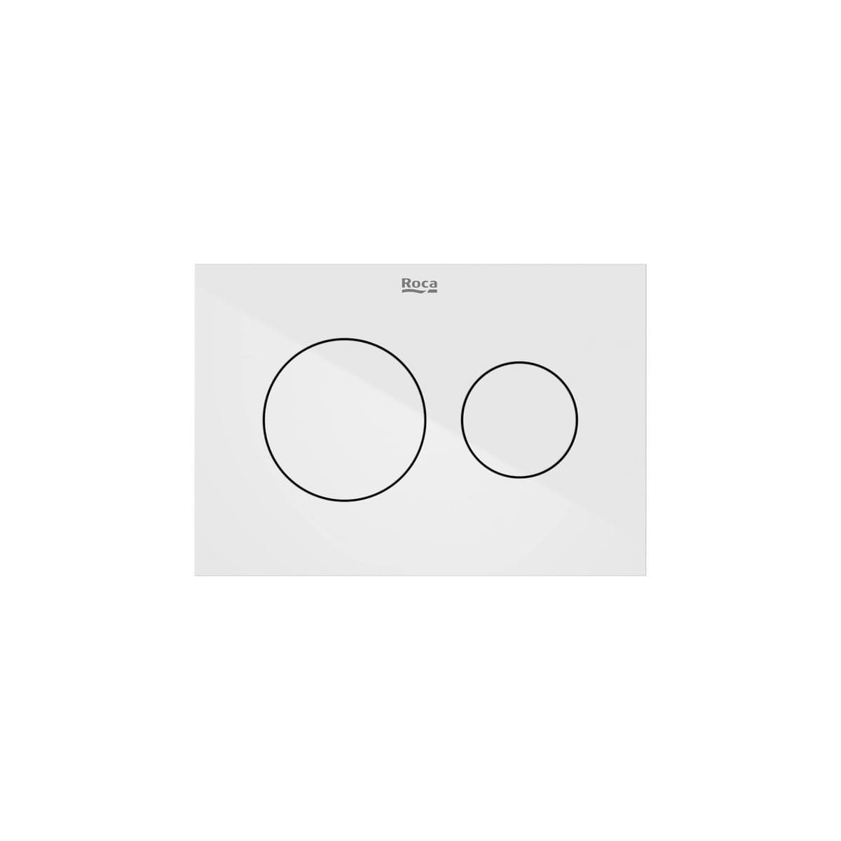 Roca Flush Plate Gloss White Roca Duplo-S PS3 Flush Plate