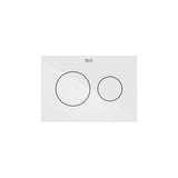 Roca Flush Plate Gloss White Roca Duplo-S PS3 Flush Plate
