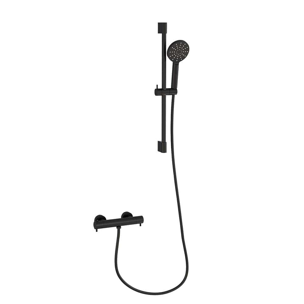 Imex Exposed Shower Set Imex Ravine Cool Touch, Easy Fix, Thermostatic Exposed Shower Valve with Slide Rail, Hose And Multifunction Handset