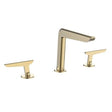 Crosswater 3 Tap Hole Basin Set Brushed Brass Crosswater Foile 3 Hole Basin Mixer Tap