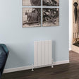 Eastbrook Panel Radiator 600 x 470 / Central Heating Eastbrook Rosano Straight Horizontal Aluminium Radiator  in Matt White