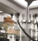 Crosswater Mirrored Cabinet Crosswater Image 700mm Illuminated Mirrored Double Door Cabinet